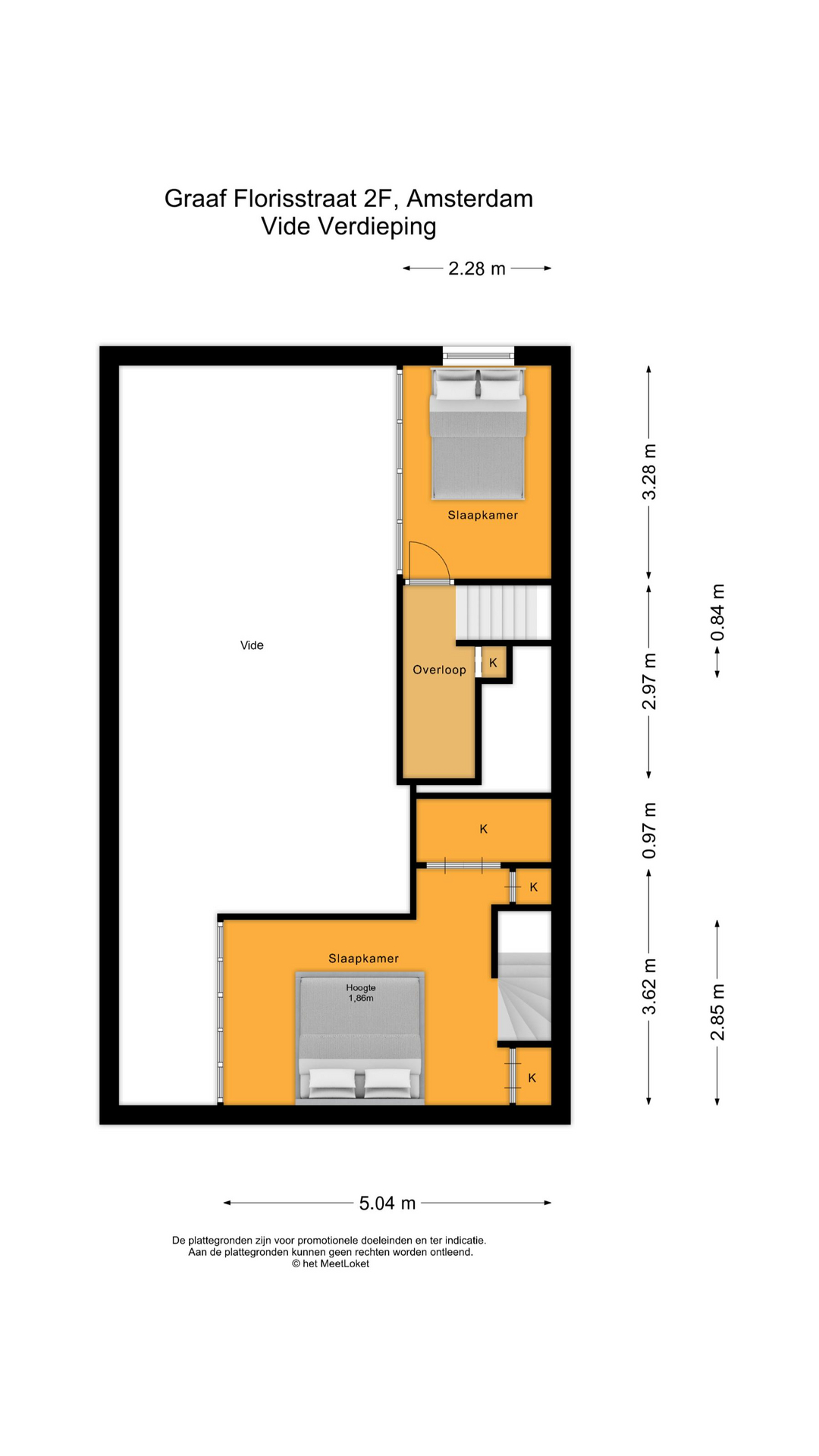 Graaf Florisstraat 2 F, 1091 TG Amsterdam map